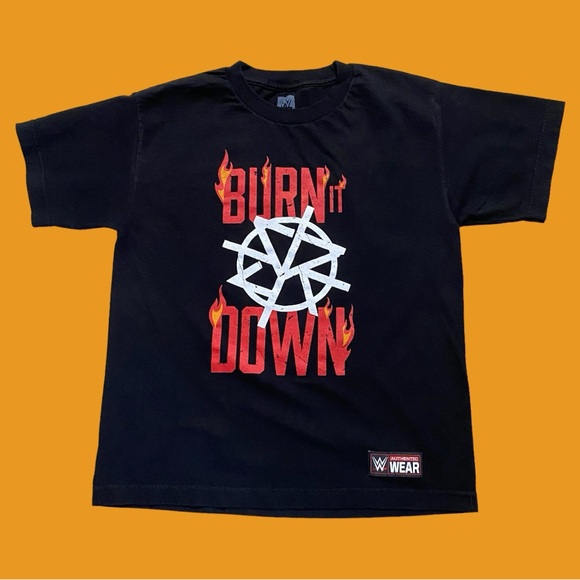 WWE Seth Rollins 2017 “Burn It Down” YOUTH Tee - Picture 1 of 7